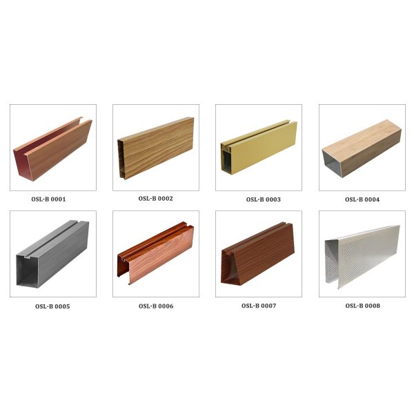 Suspended Ceiling System Aluminium Baffle Ceiling Powder Coating Surface Free Sample Provided for Easy Project Evaluation