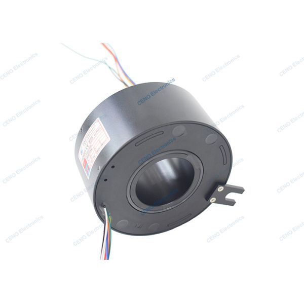 8circuits 1A Signal Through Hole Slip Ring With ID50mm & 500RPM For Industry