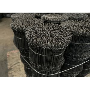 17 Ga Q195 Low Carbon Steel Double Loop Rebar Tie Wire 1000pcs / Bundle