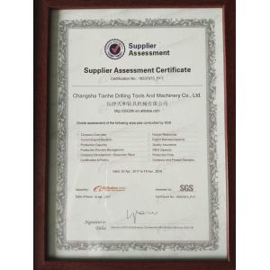 Changsha Tianhe Drilling Tools and Machinery Co.,Ltd. Certifications