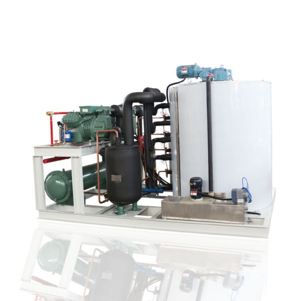 10T/24H Automatic Ice Storage System Flake Ice Making Machines Commercial Industry for seafood/fresh/concrete cooling