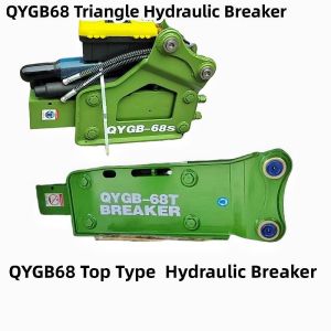 QYGB68 Top Type / Triangle Hydraulic Breaker Hammer 68 Chisel , Suit 4-8 Tons