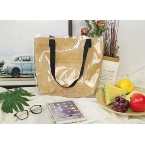 Recyclable Transparent PVC Tote Bag Eco Friendly