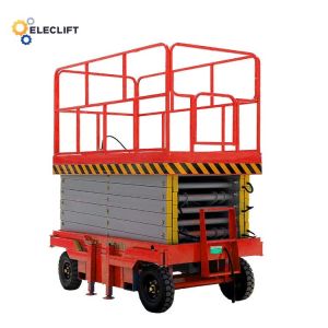 Cheap Powder Coating Mobile Hydraulic Lift Platform With Outriggers for sale