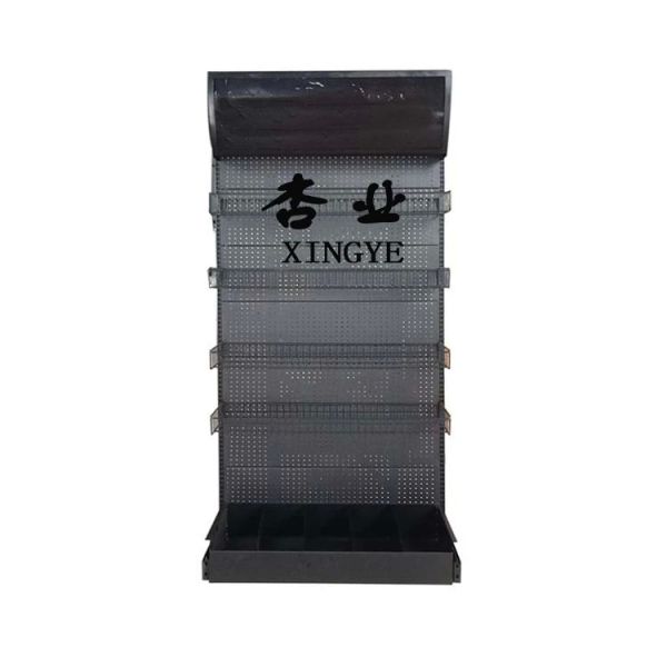 1 way gondola display shelf with light box Factory Wholesale Cost Export grocery