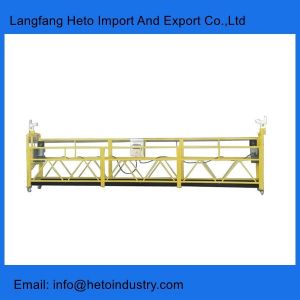 Building cleaning painting steel ZLP630 temporary suspended platform in China