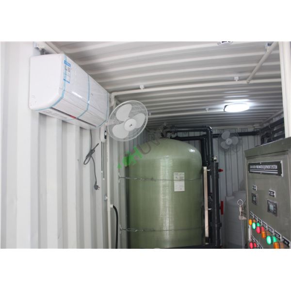 FRP Containerized Water Treatment Plant , Mobile Containerized Desalination