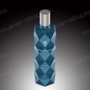 Custom Vodka Glass Bottle Decal Surface Handling With Cork
