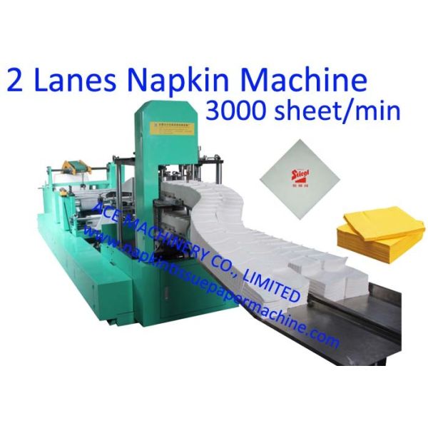 Quality 300x300mm1/8 Folding 2 Decks Napkin Paper Making Machine wholesale