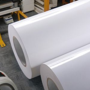Cheap 80g Coated Paper Label Material for High Peel Strength 20min and 70±5% Liner Thickness for sale