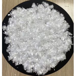 China Polypropylene Polyethylene Concrete Fiber 4.5mm White on sale