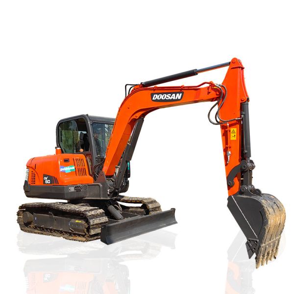 Crawler DX60 Used Doosan Excavators 95% New 40KW Rated Power 0.21m3 Bucket