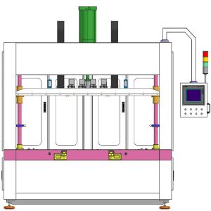 Pneumatic PLC Hot Plate Welding Equipment PPS Thermal Welder For Dashboard