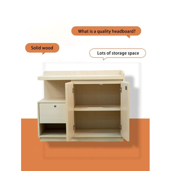 Storage Hospital Bedside Cabinet Customized Night Stand With Drawers