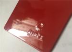 Red Glossy Epoxy Polyester Powder Coating , Flat Smooth Heat Resistant Powder