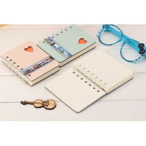 Cheap A5 size hard cover spiral notebook with elastic band for sale