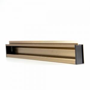 China OEM 30 Bronze Aluminum Embedded Hidden Pull Handles For kitchen cabinet on sale