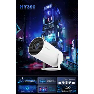 Projection Size 20-200 Inches 4K HD Projector with Audio Light Source LED