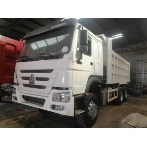 Used Sinotruk HOWO 6X4 371HP Dump Truck with White Color 1 Year After-sales