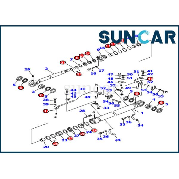 Quality 707-99-77330 Cylinder Seal Repair Kit PC1600-1 Komatsu Excavator Bucket Cylinder Sealing Kit wholesale