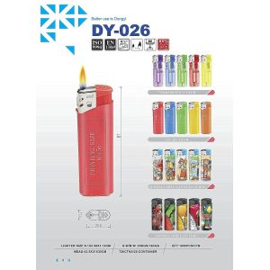 Customization Plastic Dy-026 Cartoon Figure Label Camping Electronic Gas Lighter