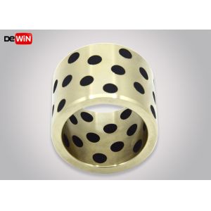 Cheap Inset Graphite Self Lubricating Bronze Bushings / Coated Bearings Sleeve for sale