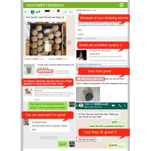 Essential Oil Round Kraft Paper Cylinder Containers easy open end