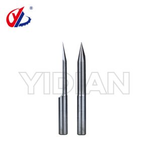 Flat Bottom Angle Engraving Cutter with Conical Tip V Bit, 4mm, 6mm, 3.175mm(1/8) Diameter