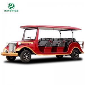 Cheap Ready to ship Electric model car China cheap price electric vintage cars with 12seats and red color for sale