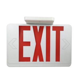 exit sign with emergency lighting rechargeable led light