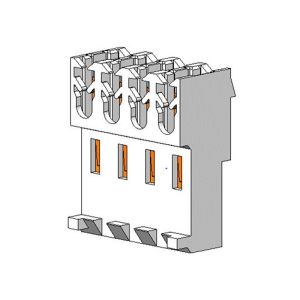 Cheap 3.96mm pitch connector WAFER 4P Crimping Type T TYPE Sn Plated With Cut PA66 ROHS for sale