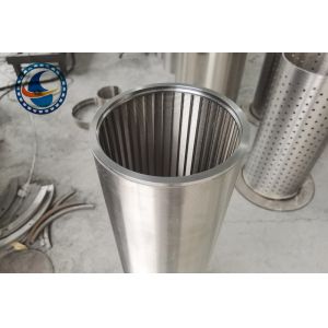 SS304 Vee Shaped Profile Wire Wedge Wire Screen Filter Pipe