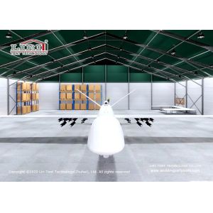China CFM Clear Span PVC Hangar Tent With Aluminum Alloy Structure on sale