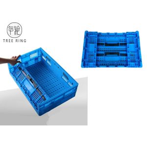 Recycled Large Plastic Folding Storage Baskets 30l 600 * 400 * 180 Mm PE Or PP