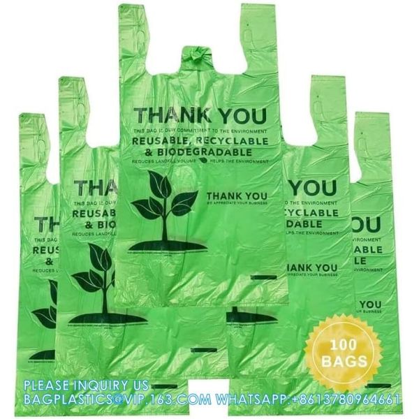Compost Handle Trash Bags, 4-5 Gallon, Extra Thick 0.78 Mils, Wastebasket Liners Bags For Kitchen Bathroom Office
