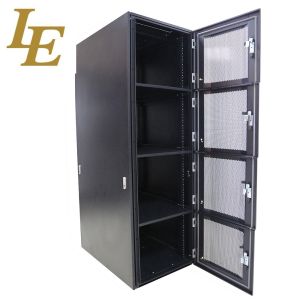 SF OEM 19 Server Rack Cabinet 18U - 47U Nine Folded Frame With Dual Open Back