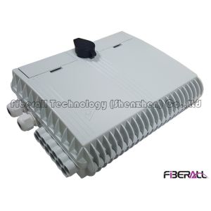 LGX Card Type 1x8 Fiber Optic PLC Splitter With Outdoor Fiber Distribution Box