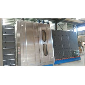 China Stainless Steel industrial glass washer Machine 3 Pairs Brushes low noise on sale