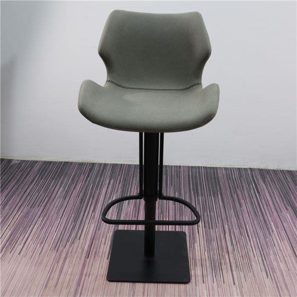 Quality Square Solid Base 79cm Adjustable Swivel Bar Stools With Backs wholesale