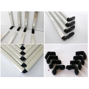 Plastic Connector Bracket for Non-Bendable Aluminum Spacer Bar