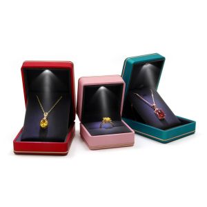 Jewelry Package with Light Hanhong Custom Logo Silk Screen Print Luxury LED