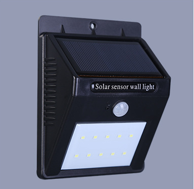 5v Solar panel powered 10 Leds Motion Sensor LED Outdoor Wall Light