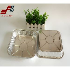 Cheap Thermal Insulation 8 Inch Square Foil Tray FDA certificate for sale