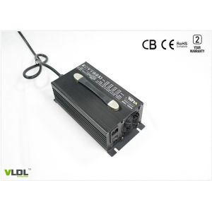 Black Silver Automatic Battery Lithium Charger With LCD Volt And Current Display