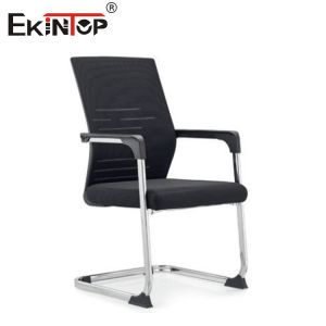 Modern Black Mesh Office Chair With Armrests And Swivel For Work