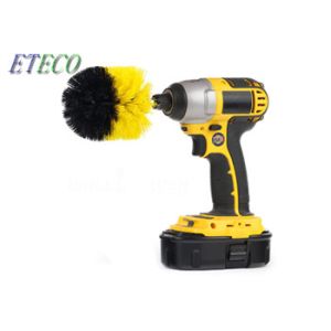 Durable Soft Bristle Drill Brush For Tile Cleaning , Stiffness Drill Bit Brush