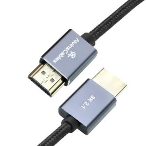 Alvin's 8K Left Angle Micro HDMI Cable Coiled 48Gbps
