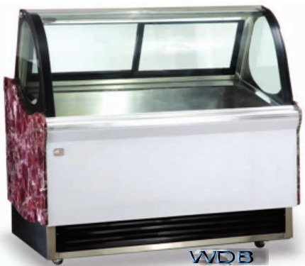 Quality 1200mm Ice Cream Showcase Freezer Tempered Glass With Transparent Conducting Films wholesale