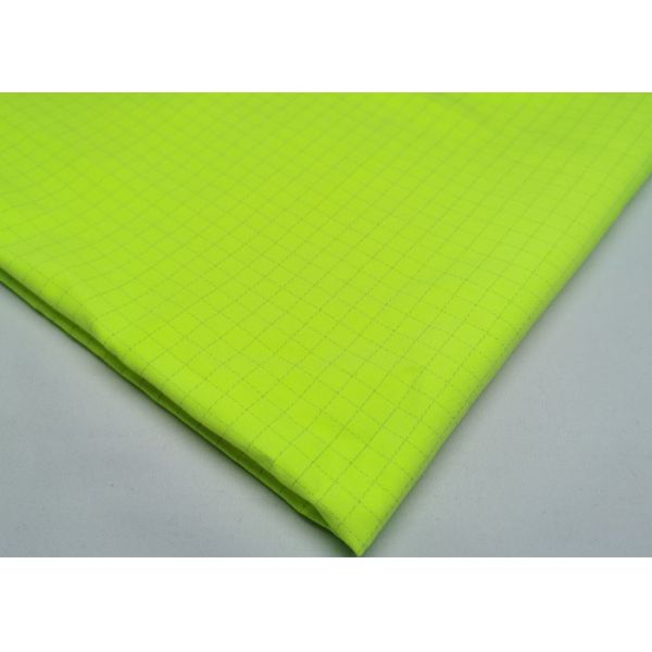 Quality 100% Cotton Safety Vest Fabric Fluorescent Yellow Fabric For Warning Vest wholesale
