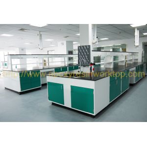 University anti aging science lab island bench epoxy resin chemical resistant